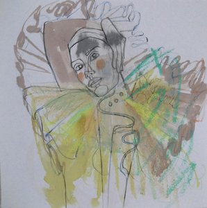 Retrato abstracto a todo color