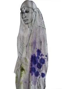 Retrato indio contemplativo de Doris Schmitz
