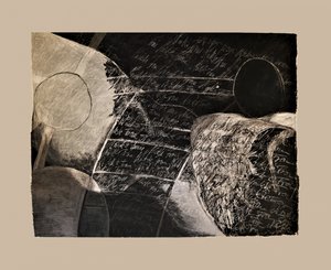 Letra geométrica oscura de Doris Schmitz