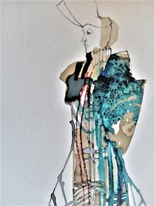 Retrato de moda elegante