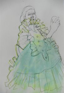 Elegante retrato en verde de Doris Schmitz