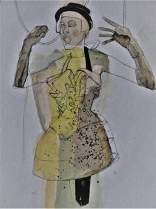 Figura de moda expresiva de Doris Schmitz