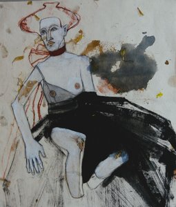 Figura expresiva con sombrero de Doris Schmitz