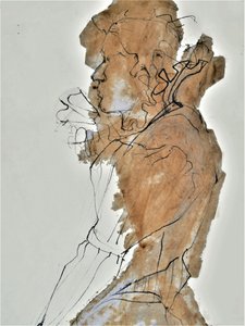 Retrato expresivo de un hombre de Doris Schmitz