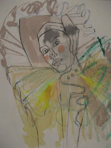 Retrato de una mujer expresiva