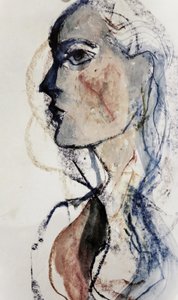 Perfil de una mujer expresiva