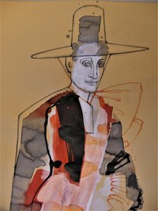 Retrato con sombrero moderno de Doris Schmitz