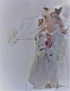 Mirada pensativa de Doris Schmitz
