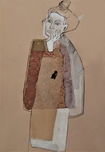 Retrato de una mujer pensativa de Doris Schmitz