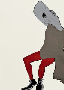 Figura con medias rojas de Doris Schmitz