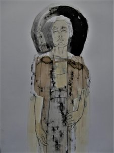 Retrato abstracto sereno de Doris Schmitz