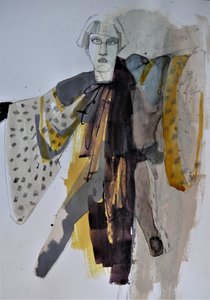 Moda de kimono estilizada de Doris Schmitz