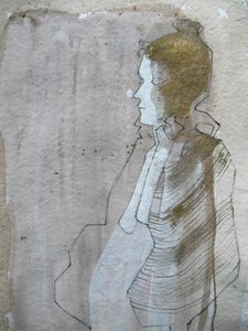 Dibujo de perfil minucioso