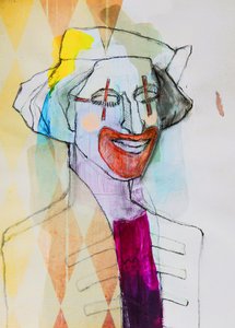 Retrato de un payaso caprichoso