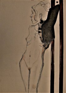 Figura desnuda alada de Doris Schmitz