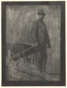 [Hombre negro con carretilla] de Doris Ulmann