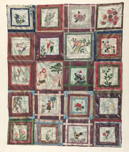 Colcha con apliques de Dorothea Bates