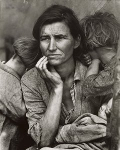 [Copia impresa de Madre migrante, Nipomo, California]