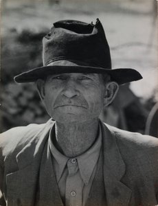 Ex agricultora inquilina en ayuda de socorro, Valle Imperial, California de Dorothea Lange