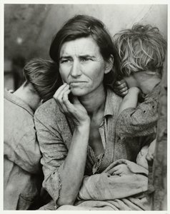 Portret de Florence Owens Thompson Madre migrante, 1936 (título original)