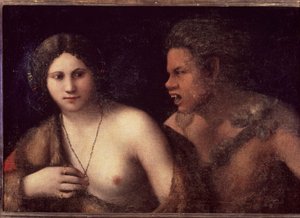 Ninfa y sátiro de Dosso Dossi