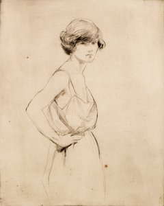 May en su camisola (grabado) de Douglas Gordon Shields