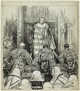Apertura del Parlamento bajo Eduardo VII de Douglas Macpherson