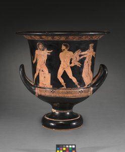 (detalle) de un lekythos de figuras rojas de Douris