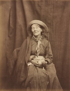 Mujer Sosteniendo un Pájaro Muerto, Asilo del Condado de Surrey de Dr. Hugh Welch Diamond