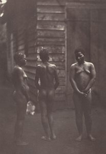 Tres mujeres malgaches (Lámina 30),1863 (foto) de Désiré Charnay