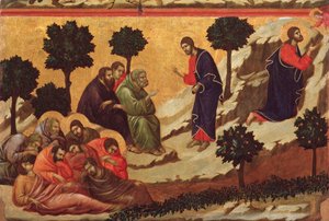 Agonía en el jardín. Retablo de la Maestà de Duccio di Buoninsegna