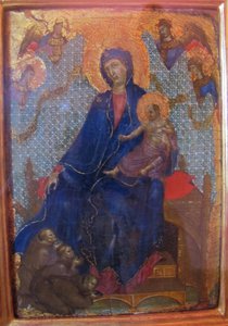 Duccio di buoninsegna, Virgen franciscana 02 de Duccio di Buoninsegna