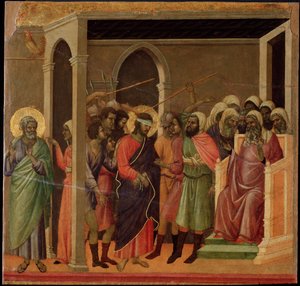 Jesús despreciado. Retablo de la Maestà