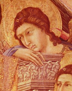 Maestà del Altar de Duccio en la Catedral de Siena (detalle)
