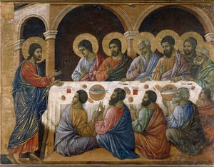 La Pasión de Cristo - Reverso del retablo de Duccio di Buoninsegna