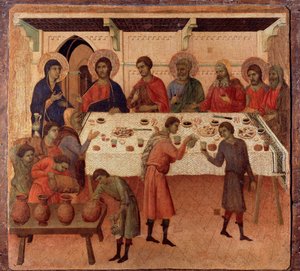 Las bodas de Caná de Duccio di Buoninsegna