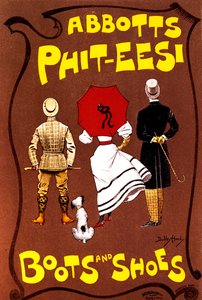 Botas y zapatos Abbotts Phit-Eesi, c1887-1922 de Dudley Hardy