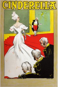 Literatura. Cuentos de hadas. Cenicienta. Póster de Dudley Hardy para un espectáculo en Londres, Inglaterra, c.1890 de Dudley Hardy