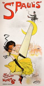 Literatura. Prensa. Revista ilustrada de San Pablo. Cartel de Dudley Hardy, Inglaterra, c.1890 (cartel) de Dudley Hardy