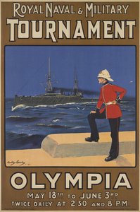 Póster para el Torneo Naval y Militar Real, 1910