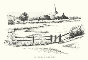 Iglesia de Alfriston (litografía) de Duncan Moul