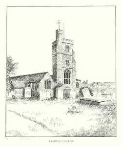 Iglesia de Barking (litografía) de Duncan Moul
