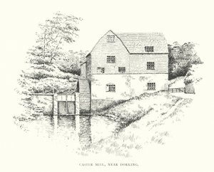 Castle Mill, cerca de Dorking (litografía)
