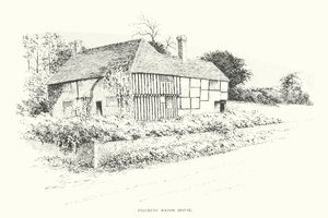 Filching Manor House (litografía) de Duncan Moul