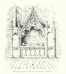 Tumba de Gervase Alard en la iglesia de Winchelsea (litografía) de Duncan Moul