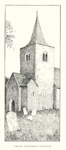 Iglesia de Great Wakering (litografía) de Duncan Moul