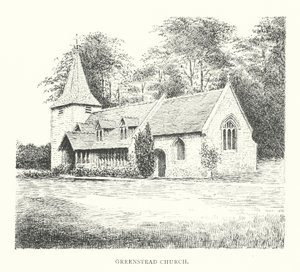 Iglesia de Greenstead (litografía) de Duncan Moul