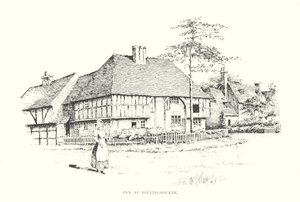 Posada de Hollingbourne (litografía) de Duncan Moul