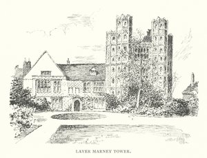Torre Layer Marney (litografía) de Duncan Moul