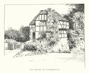 Antigua casa en Pulborough (litografía)